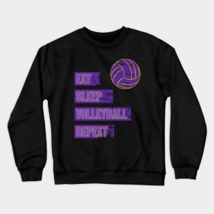 Eat Sleep Volleyball Repeat Crewneck Sweatshirt